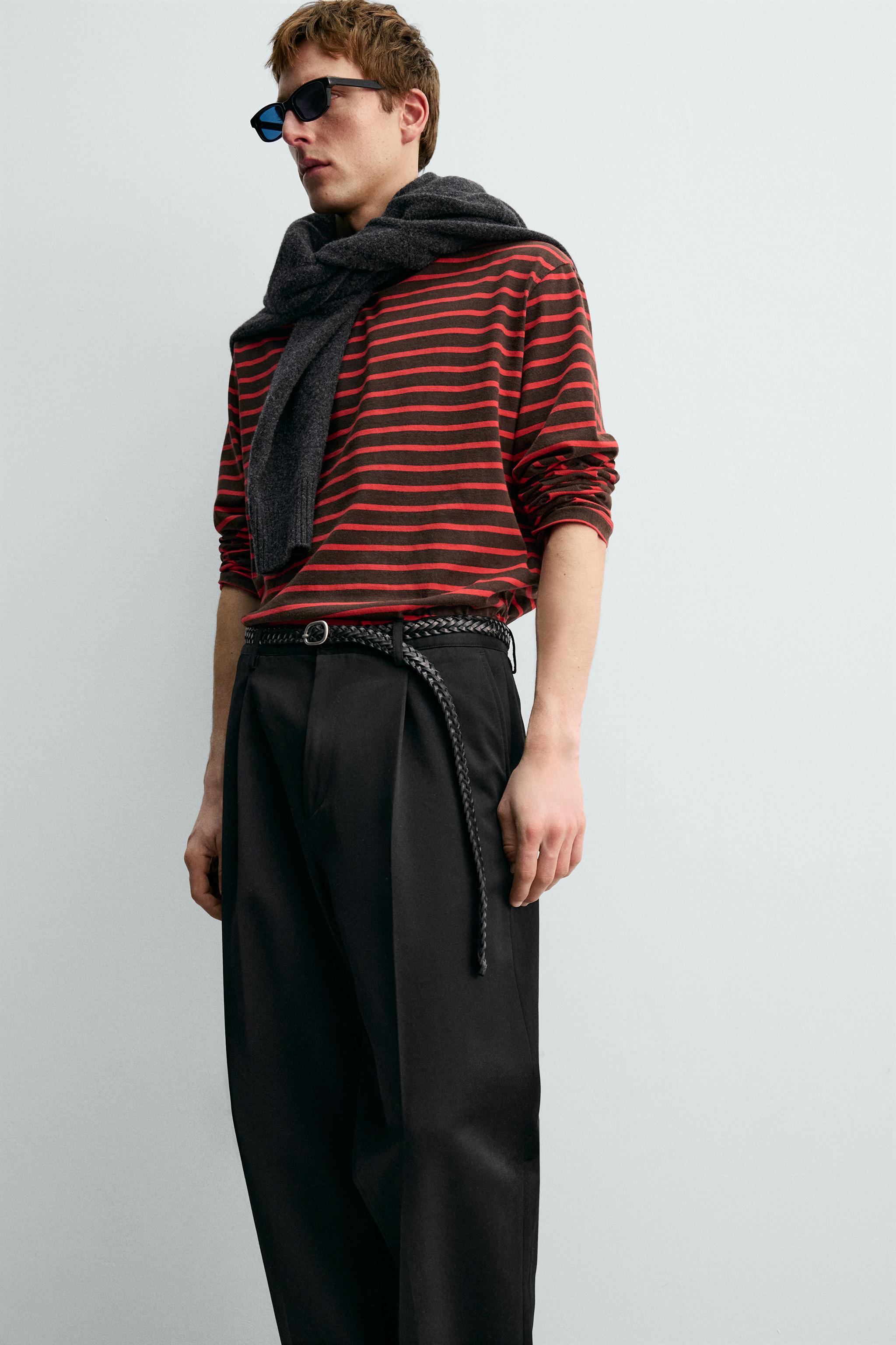 STRIPED JACQUARD T-SHIRT AARON LEVINE X ZARA